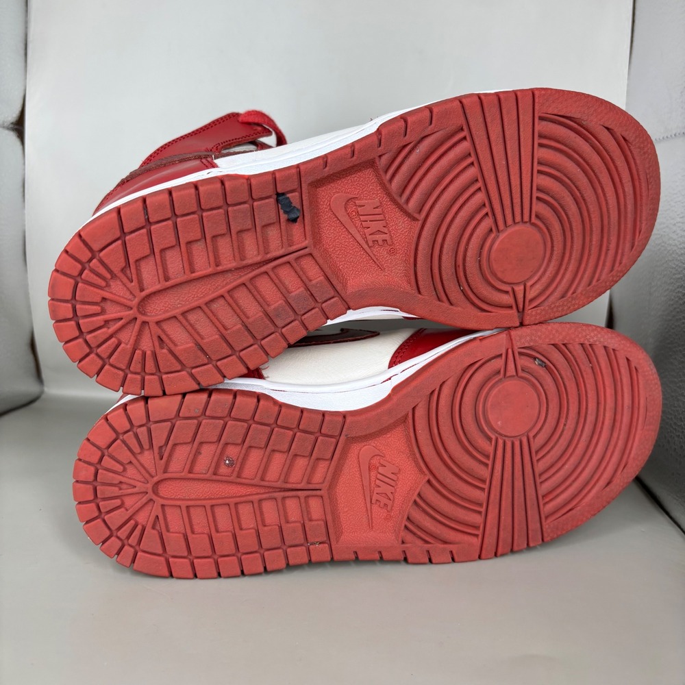 Nike Dunk High Team Red White Sneakers DX0346-600 women's 6 - Picture 7 of 7